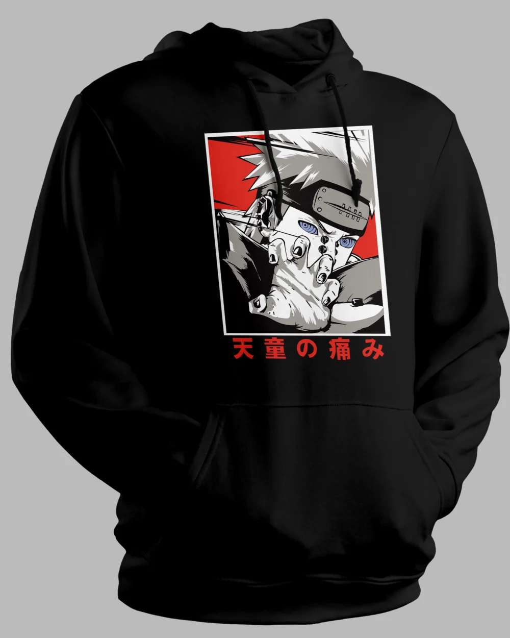 Naruto Pain Anime Hoodie – 100% Cotton, 300 GSM Unisex Hoodie Inspired by Naruto Akatsuki Character Pain