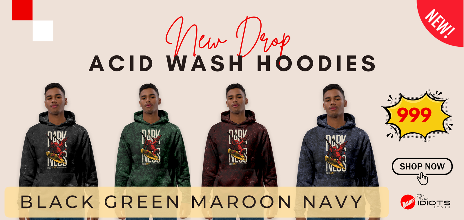 New Acid Wash Hoodie Banner