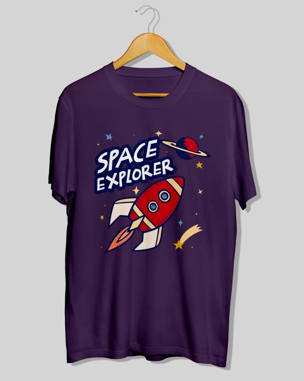 Space Explorer T-Shirt – Premium Cotton with Space Graphic Design