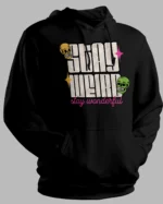 Stay Weird Motivational Hoodie – 100% Cotton, 300 GSM Unisex Hoodie with Unique Graphic Design