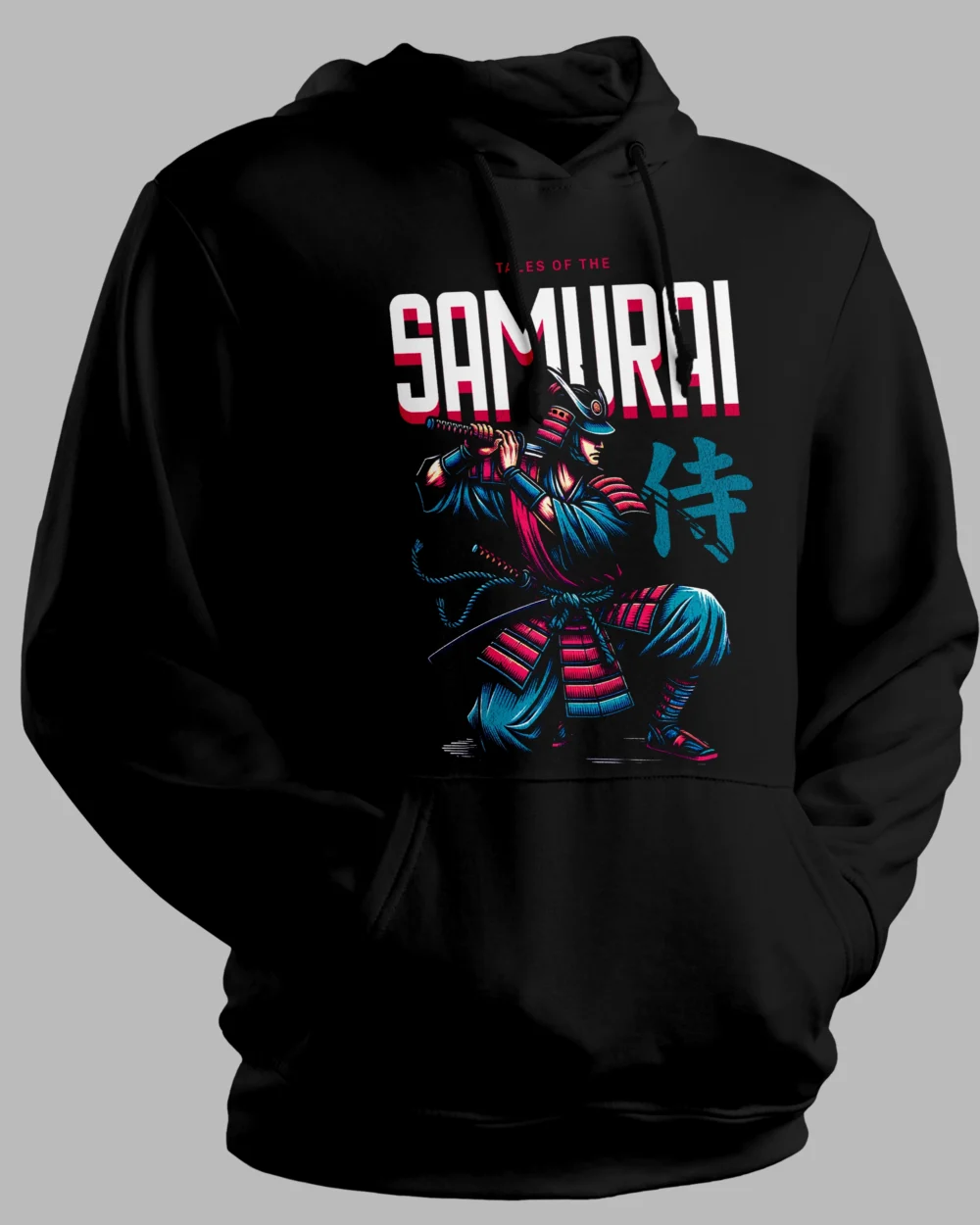 Tales of Samurai Anime Hoodie – 100% Cotton, 300 GSM Unisex Hoodie with Samurai Design