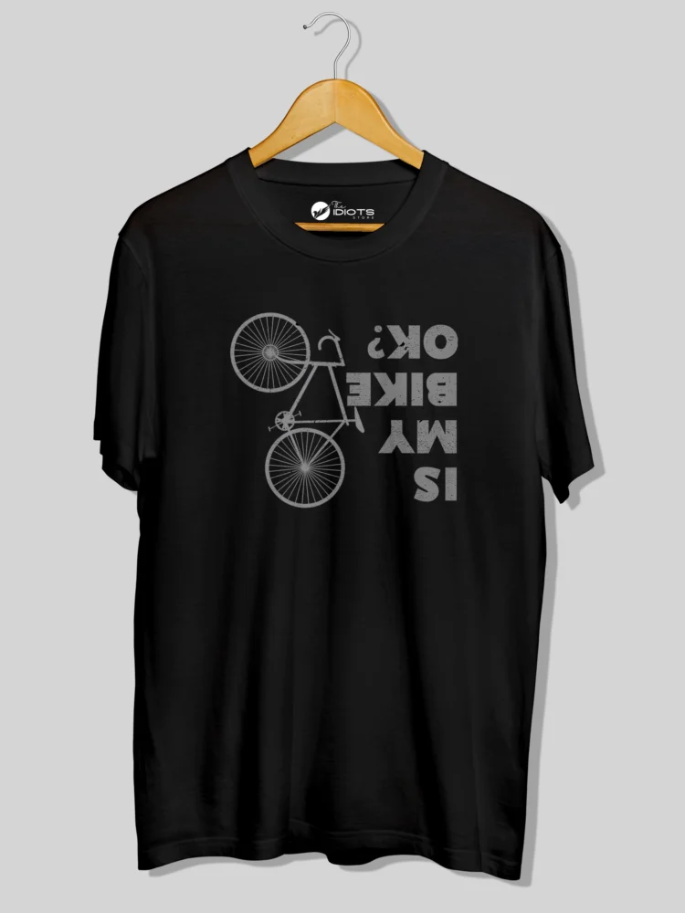 Is My Bike Ok? Cycling T-Shirt – 100% Cotton, 180 GSM Unisex T-Shirt for Bike Lovers